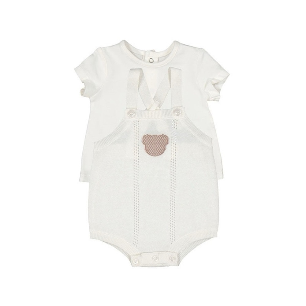 Mayoral White and Brown Kids Matching Set